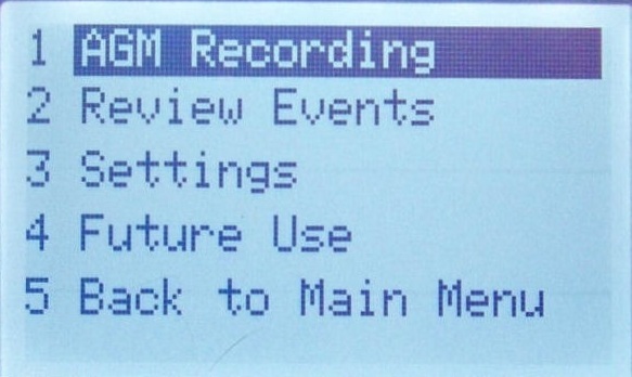 AGM Recording